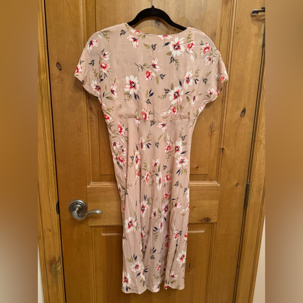 Velvet Pink Ruched Ruffled Maxi Sundress - Picture 2 of 3